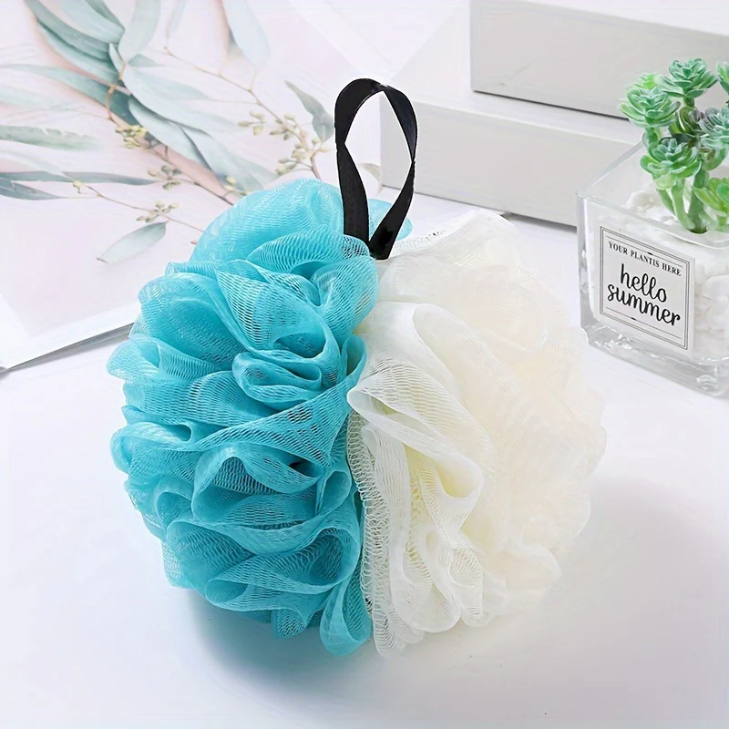 (4 Pieces)  Bath Ball, Cleaning Ball, Random Color, Bath Accs